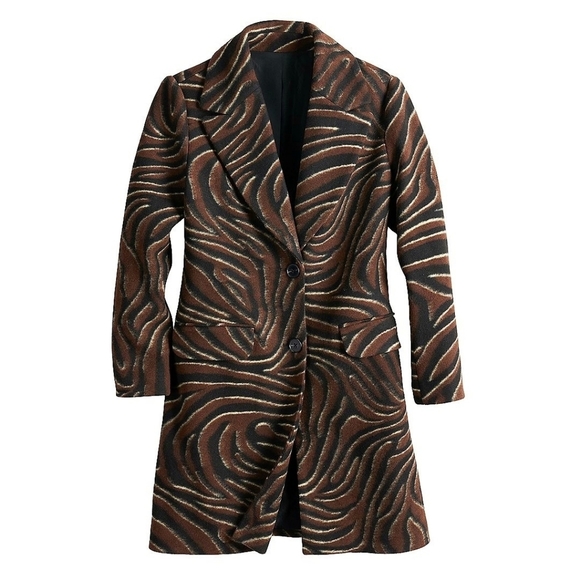 1 DAY SALE NEW NINE WEST Animal Print Coat LAST ONE - Picture 3 of 9